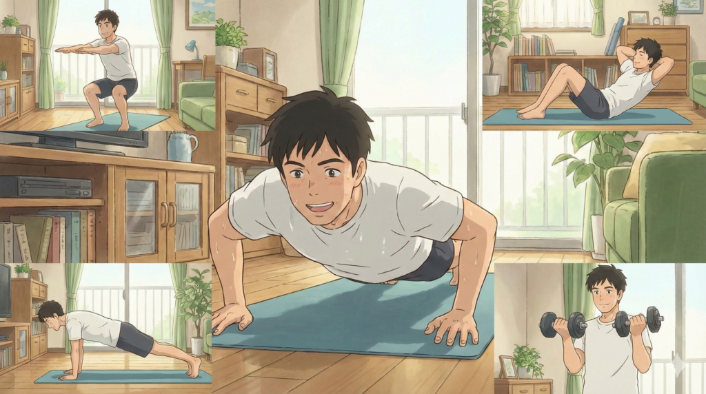 30代の自宅筋トレ｜まずはこの5種目だけでいい