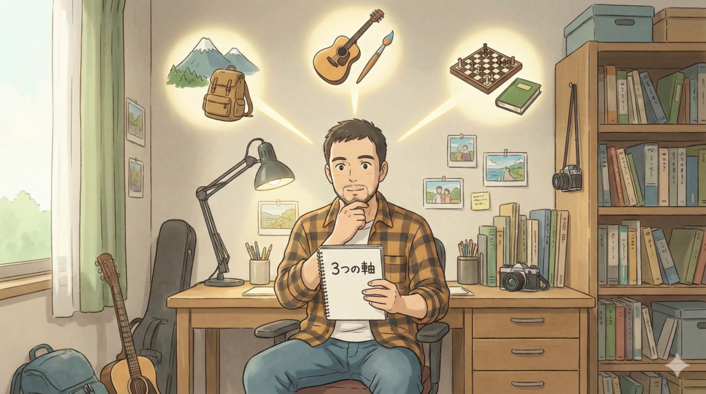 趣味を選ぶ前に知っておくべき「3つの軸」