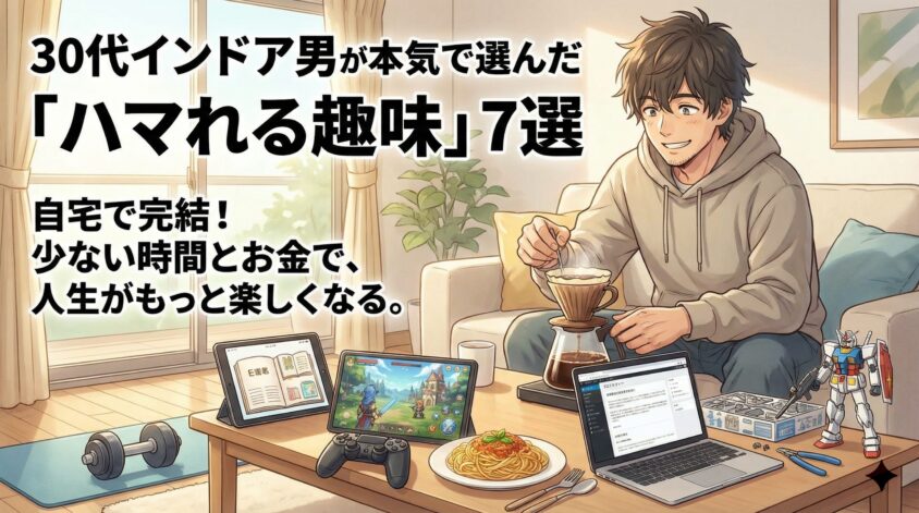 30代インドア男が本気で選んだ「ハマれる趣味」7選