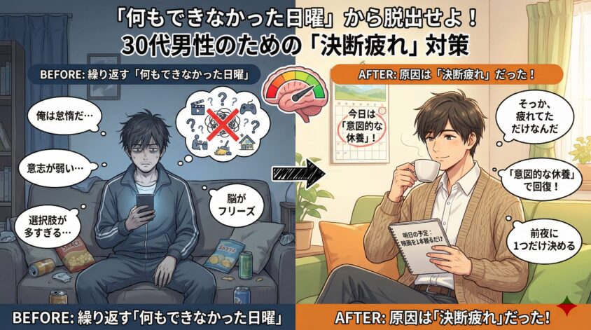 「何もできなかった日曜」を繰り返す本当の理由