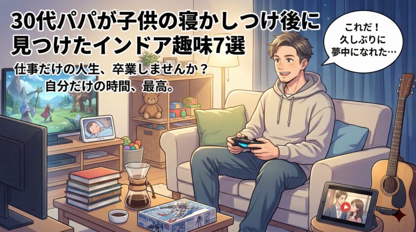 30代パパが子供の寝かしつけ後に見つけたインドア趣味7選