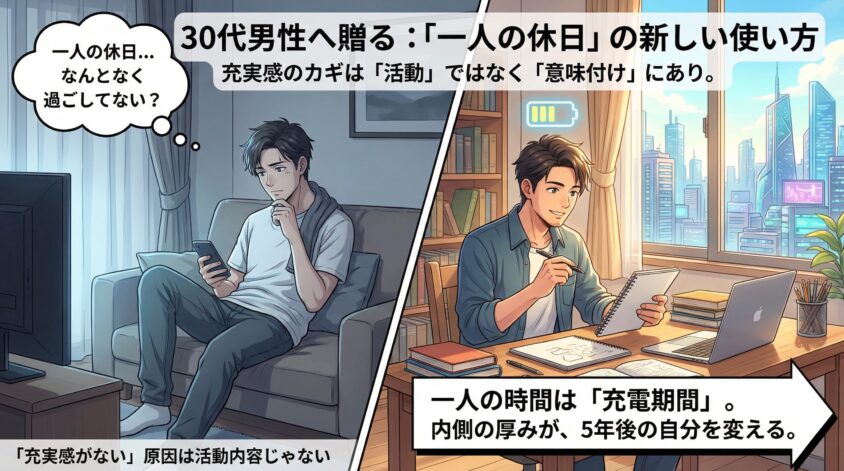 一人の休日を「充実していない」と感じる本当の原因