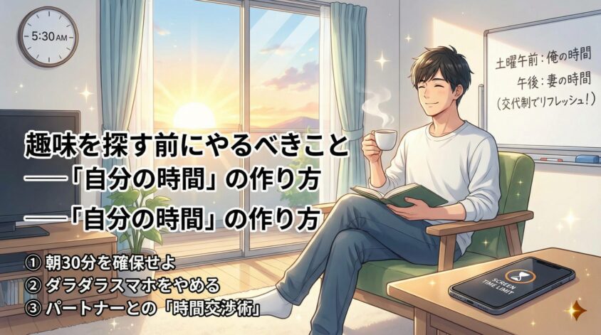 趣味を探す前にやるべきこと ── 「自分の時間」の作り方