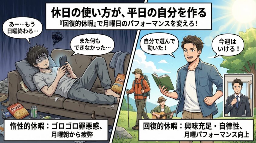 休日の使い方が、平日の自分を作る