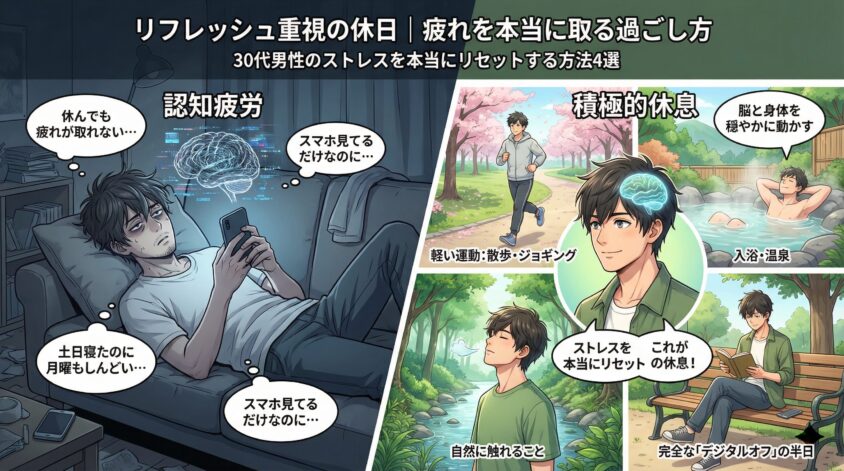 リフレッシュ重視の休日｜疲れを本当に取る過ごし方