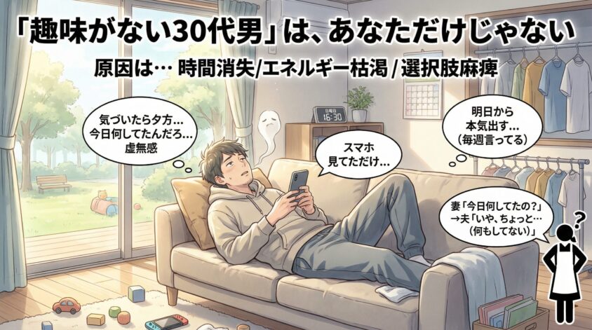 「趣味がない30代男」は、あなただけじゃない