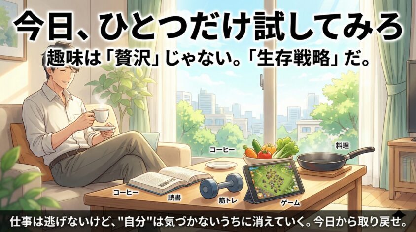 まとめ ── 今日、ひとつだけ試してみろ