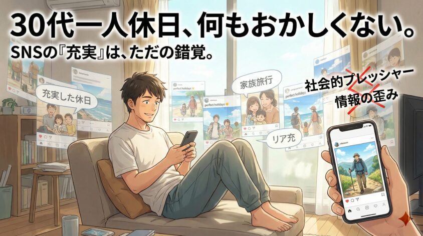 30代男性の一人休日、「おかしい」は間違いだ——まず最初に言い切っておく