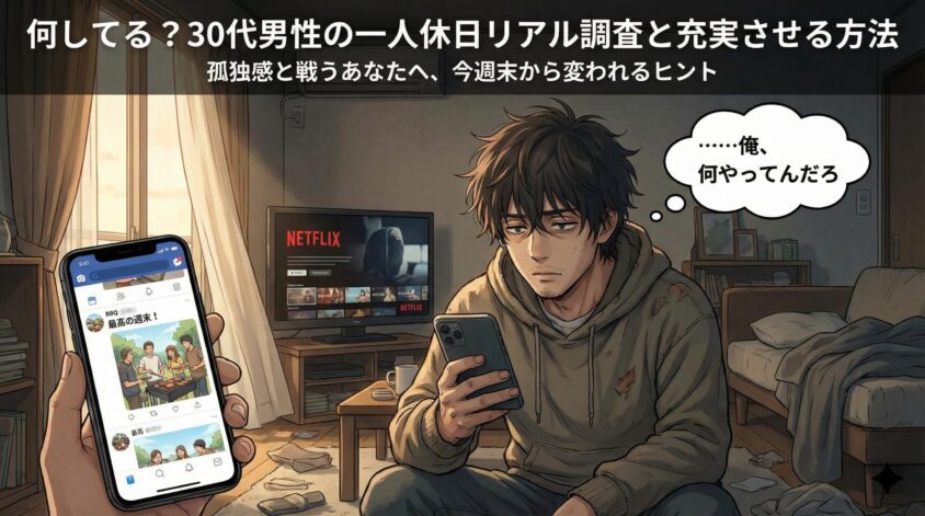 何してる？30代男性の一人休日リアル調査と充実させる方法