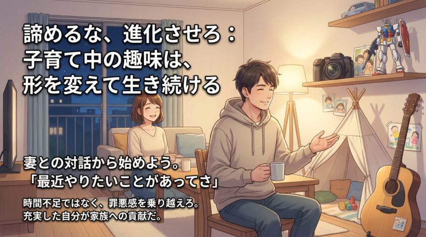 まとめ:子育て中の趣味は「諦めるな、進化させろ」
