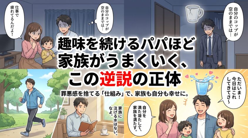 趣味を続けるパパほど家族がうまくいく、この逆説の正体