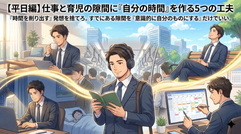 【平日編】仕事と育児の隙間に「自分の時間」を作る5つの工夫