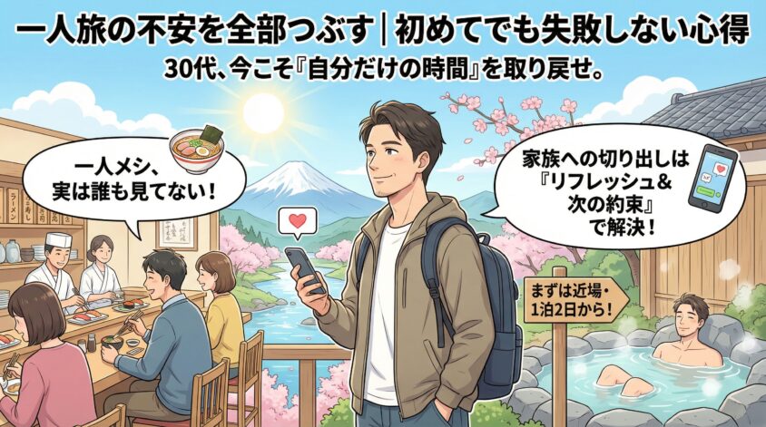 一人旅の不安を全部つぶす|初めてでも失敗しない心得