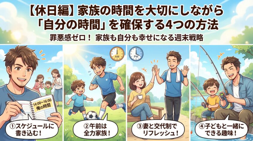 【休日編】家族の時間を大切にしながら「自分の時間」を確保する4つの方法