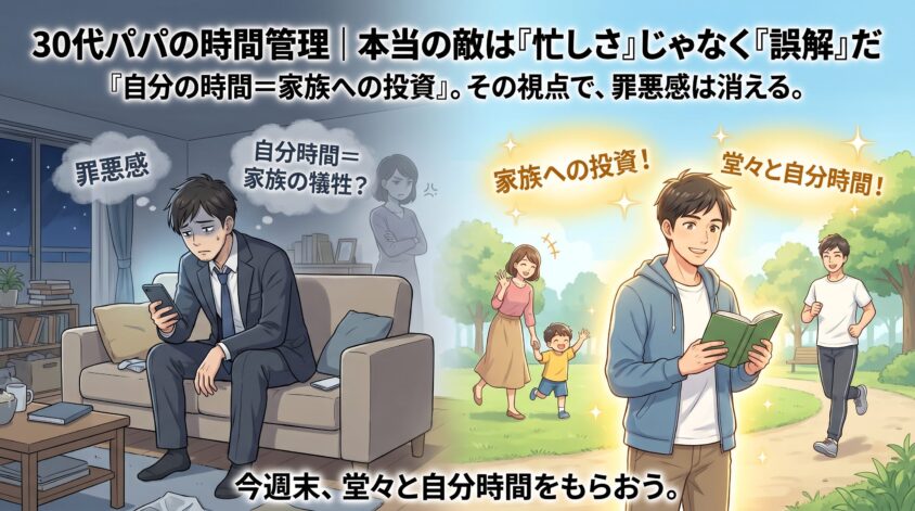 30代パパの時間管理｜本当の敵は「忙しさ」じゃなく「誤解」だ