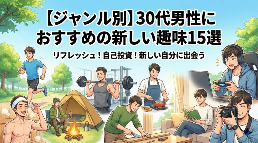 【ジャンル別】30代男性におすすめの新しい趣味15選