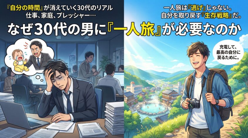 なぜ30代の男に「一人旅」が必要なのか