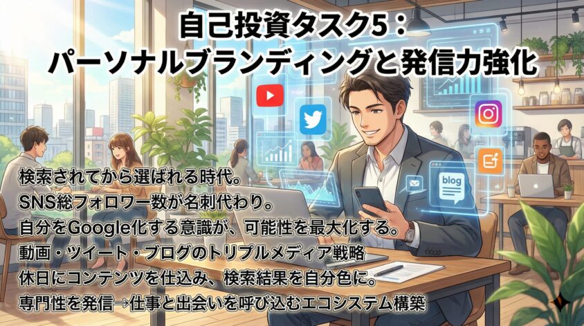 自己投資タスク5：パーソナルブランディングと発信力強化