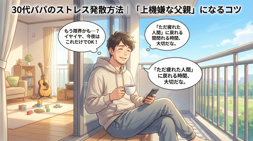 30代パパのストレス発散方法｜「上機嫌な父親」になる10のコツ