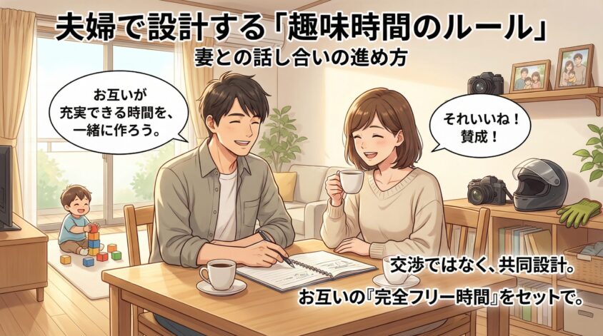 夫婦で設計する「趣味時間のルール」──妻との話し合いの進め方