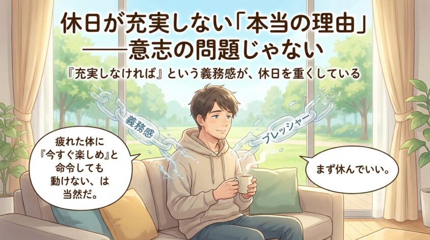 休日が充実しない「本当の理由」——意志の問題じゃない