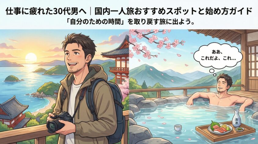 仕事に疲れた30代男へ｜国内一人旅おすすめスポットと始め方ガイド