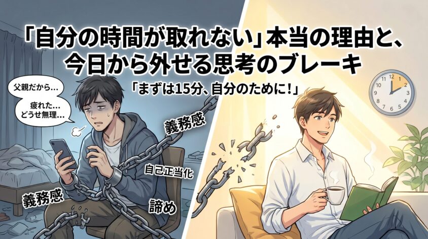 「自分の時間が取れない」本当の理由と、今日から外せるブレーキ