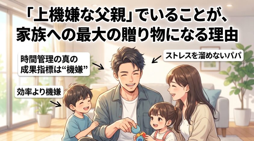 「上機嫌な父親」でいることが、家族への最大の贈り物になる理由