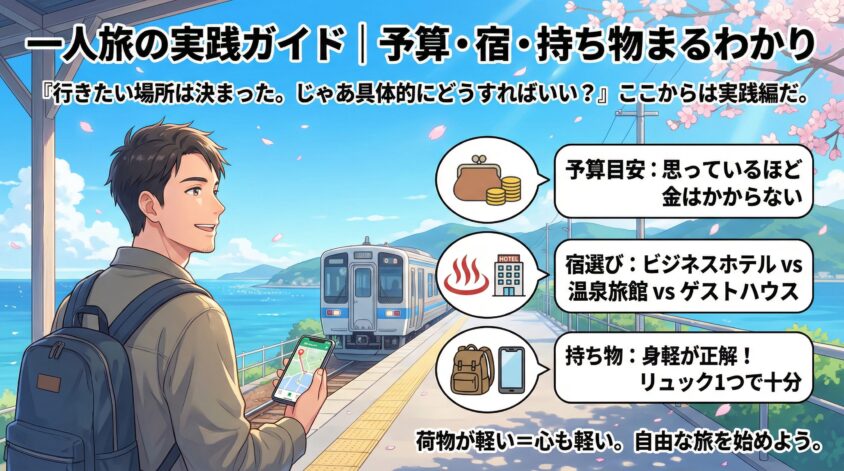 一人旅の実践ガイド|予算・宿・持ち物まるわかり
