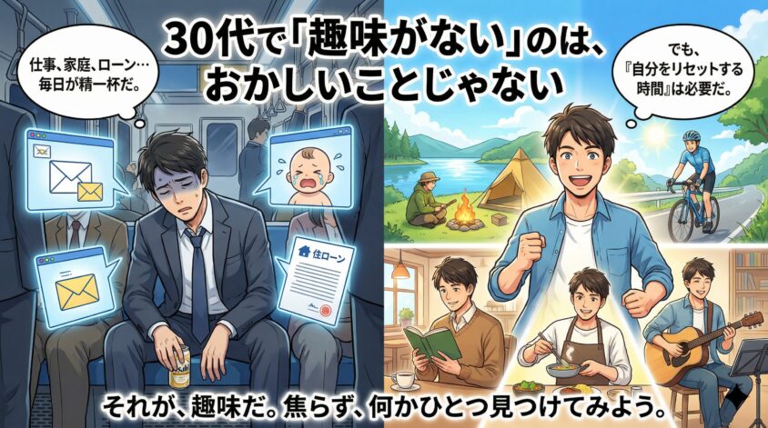 30代で「趣味がない」のは、おかしいことじゃない